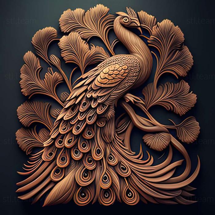 3D model peacock (STL)